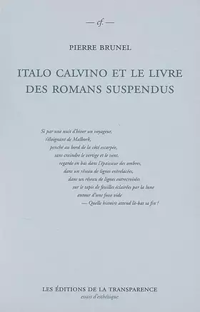 Couverture du produit · Italo Calvino et le livre des romans suspendus : Si par une nuit d'hiver un voyageur