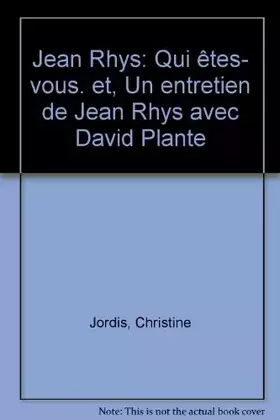 Couverture du produit · Jean Rhys