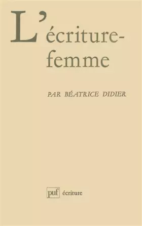 Couverture du produit · L'Écriture-femme