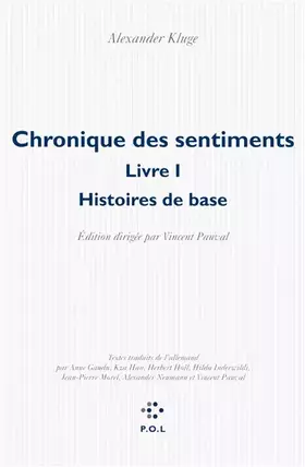 Couverture du produit · Chronique des sentiments: Histoires de base