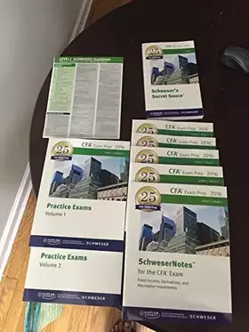 Couverture du produit · SchweserNotes for CFA Exam Level 1