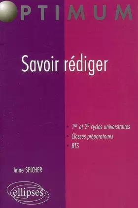 Couverture du produit · Savoir rédiger