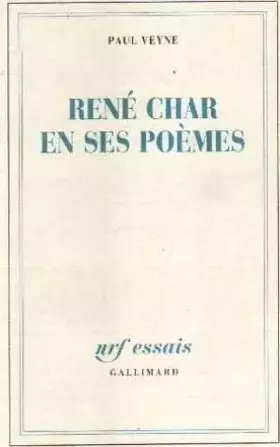 Couverture du produit · René Char en ses poèmes