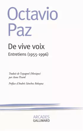 Couverture du produit · De vive voix: Entretiens (1955-1996)