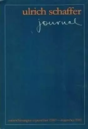 Couverture du produit · Journal: Aufzeichnungen September 1980 - Dezember 1981