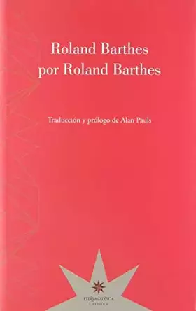 Couverture du produit · ROLAND BARTHES POR ROLAND BARTHES