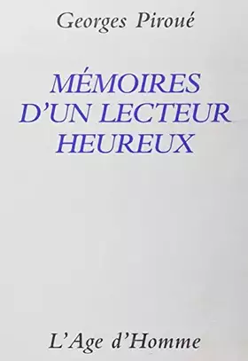 Couverture du produit · Mémoires d'un lecteur heureux : Essai