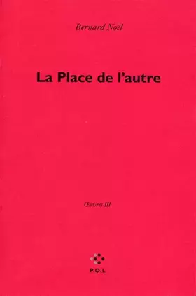 Couverture du produit · Œuvres, III : La Place de l'autre