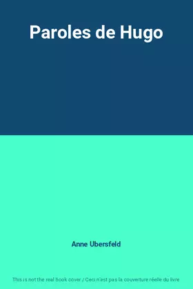 Couverture du produit · Paroles de Hugo