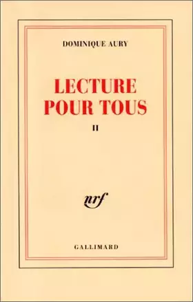 Couverture du produit · Lecture pour tous (Tome 2)