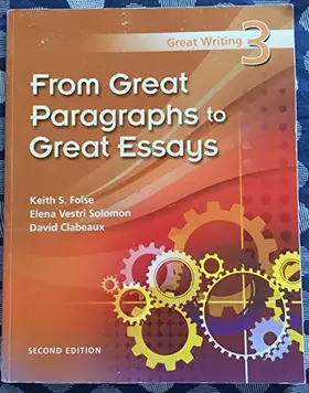 Couverture du produit · Great Writing 3: From Great Paragraphs to Great Essays
