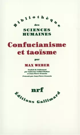 Couverture du produit · Confucianisme et Taoïsme