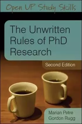 Couverture du produit · The Unwritten Rules of PhD Research