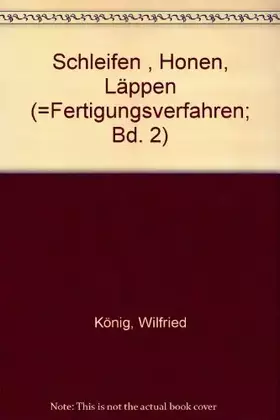 Couverture du produit · Fertigungsverfahren / Schleifen, Honen, Läppen