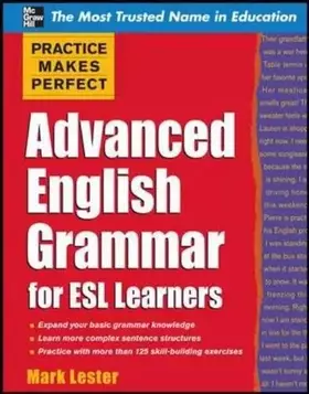 Couverture du produit · Advanced English Grammar for ESL Learners (Practice Makes Perfect)