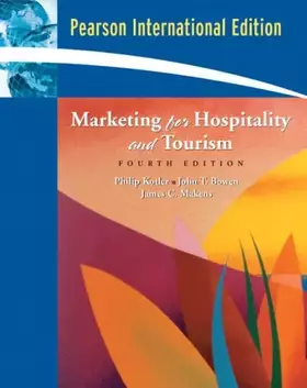 Couverture du produit · Marketing for Hospitality and Tourism: International Edition