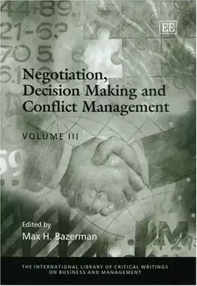 Couverture du produit · Negotiation, Decision Making And Conflict Management