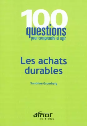 Couverture du produit · Les achats durables