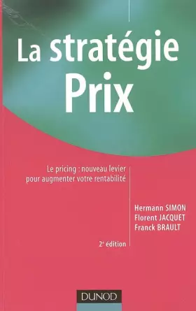 Couverture du produit · La stratégie prix : Le pricing : nouveau levier pour augmenter votre rentabilité