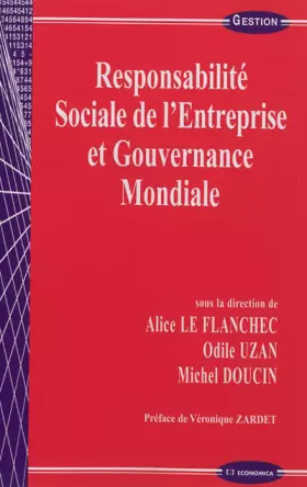 Couverture du produit · Responsabilité sociale de l'entreprise et gouvernance mondiale