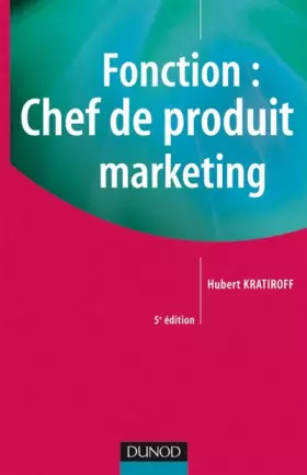 Couverture du produit · Fonction : Chef de produit marketing