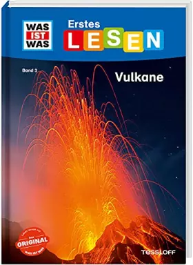 Couverture du produit · WAS IST WAS Erstes Lesen Band 3. Vulkane: Wie heißt der größte Vulkan der Welt? Wie nennt man flüssiges Gestein? Wie riechen Vu