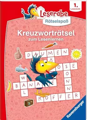 Couverture du produit · Ravensburger Leserabe Rätselspaß - Kreuzworträtsel zum Lesenlernen - 1. Lesestufe, Rätselbuch ab 6 Jahre