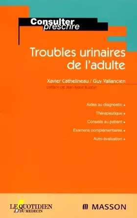 Couverture du produit · Troubles Urinaires De L'Adulte