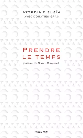 Couverture du produit · Prendre le temps