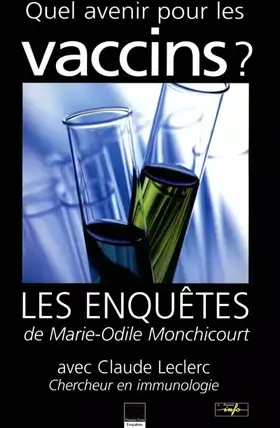 Couverture du produit · Quel avenir pour les vaccins ?