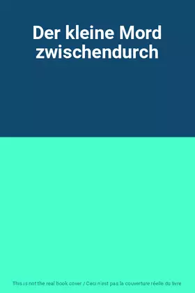 Couverture du produit · Der kleine Mord zwischendurch