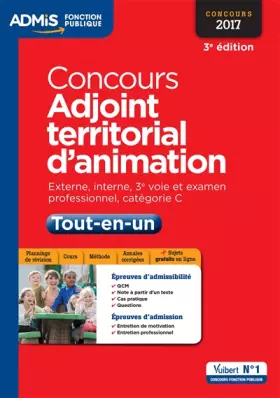 Couverture du produit · Concours Adjoint territorial d'animation - Tout-en-un - Catégorie C: Concours 2017