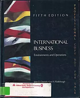 Couverture du produit · International Business: Environments and Operations