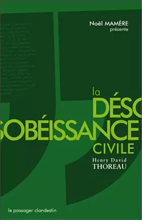 Couverture du produit · La Désobéissance civile