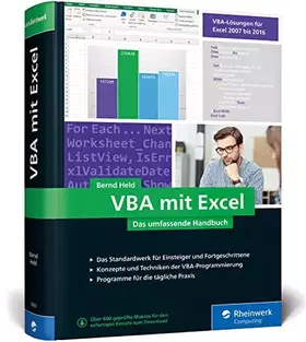 Couverture du produit · VBA mit Excel: Das umfassende Handbuch für Einsteiger und fortgeschrittene Anwender