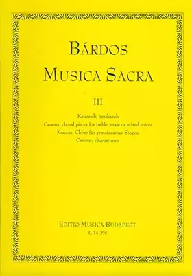 Couverture du produit · MUSICA SACRA KANONS, CHORE FUR GEMEINSAMES SING CHANT