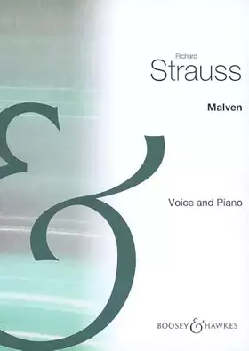 Couverture du produit · Malven: op. posth.. AV 304. high voice and piano. aiguë.