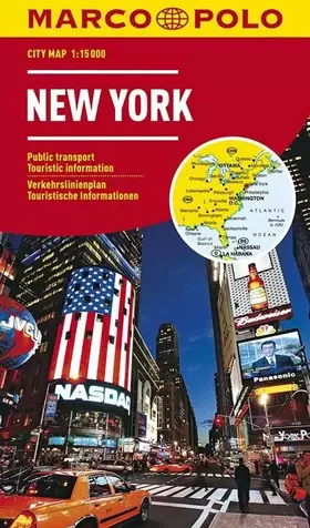 Couverture du produit · MARCO POLO Cityplan New York 1:15.000: Verkehrslinienplan, Straßenverzeichnis, Praktische touristische Informationen (MARCO POL