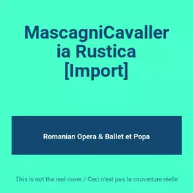 Couverture du produit · MascagniCavalleria Rustica [Import]