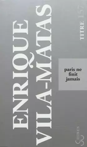 Couverture du produit · Paris ne finit jamais