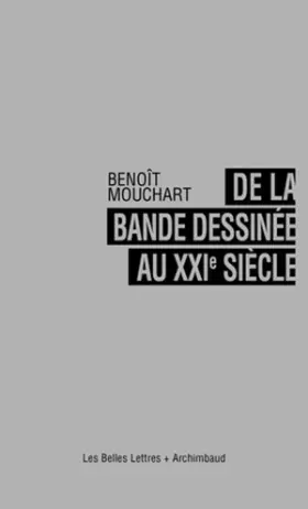 Couverture du produit · De la bande-dessinée au XXIe siècle