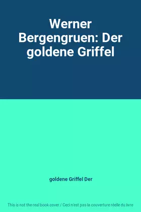 Couverture du produit · Werner Bergengruen: Der goldene Griffel