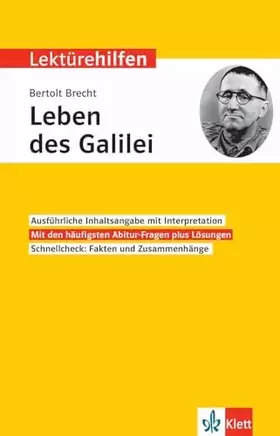 Couverture du produit · Klett Lektürehilfen Bertolt Brecht, Leben des Galilei: Interpretationshilfe für Oberstufe und Abitur