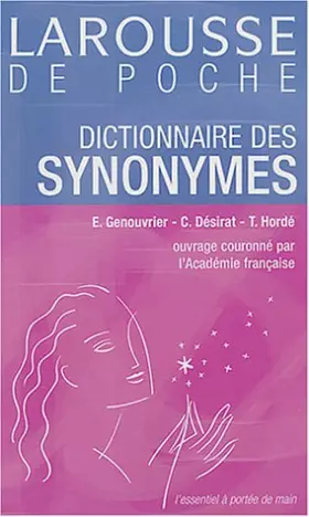 Couverture du produit · Dictionnaire des synonymes