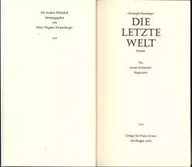 Couverture du produit · Die letzte Welt - Roman