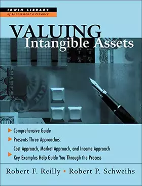 Couverture du produit · Valuing Intangible Assets