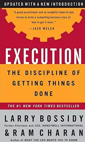 Couverture du produit · Execution: The Discipline of Getting Things Done