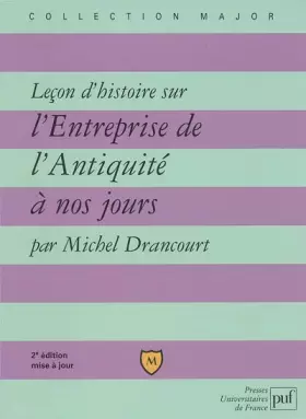 Couverture du produit · Leçon d'histoire sur l'entreprise de l'Antiquité à nos jours. 2ème édition