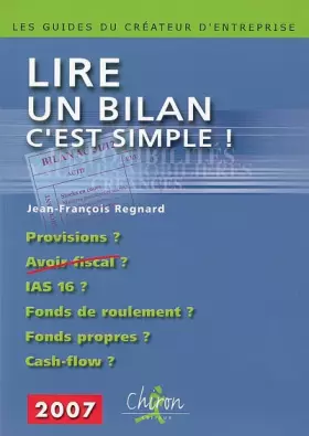 Couverture du produit · Lire un bilan, c'est simple !