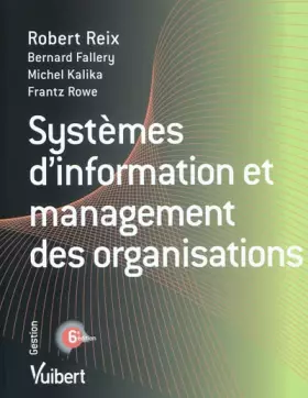 Couverture du produit · Systèmes d'information et management des organisations